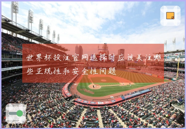 世界杯投注官网选择时应该关注哪些正规性和安全性问题